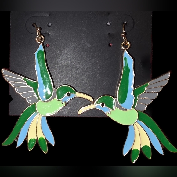 Hummingbird Earrings - Picture 2 of 3